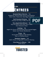 Little Toasted Entree Menu