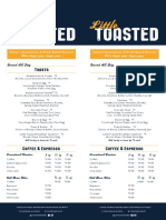 Little Toasted Food Menu