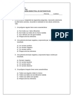 Bimestral Matematicas 