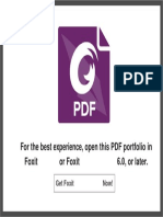 For The Best Experience, Open This PDF Portfolio in Foxit or Foxit, or Later