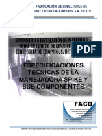 Especificaciones Tecnicas Manejadora Spike