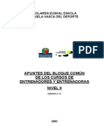 Bloque Comun de Nivel II de Los Cursos de Entrenadores-As c-1 PDF