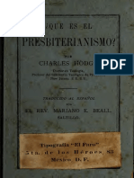 Que es el presbiterianismo. Charles Hodge.pdf