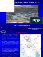 Historia y proceso productivo Volcan Compañía Minera UEA Cerro de Pasco
