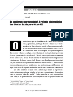 De coadjuvante a protagonista? A reflexão epistemológica das Ciências Sociais para Século XXI