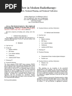 Radiotherapy Report Template