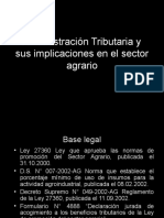 ADMINISTRACION TRIBUTARIA  - INCIDENCIAS SECTOR AGRARIO.ppt