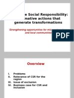 Corporate Social Responsibility: Affirmative Actions That Generate Transformations
