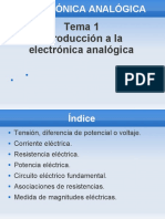Tema1 Introduccion A La Electronica Analogica Presentacion