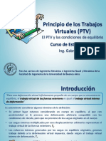 Principio de Los Trabajos Virtuales (PTV) : Curso de Estabilidad Iib