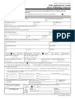 Application For Asylum and For Withholding of Removal