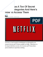 Netflix Has A Ton of Secret Movie Categories