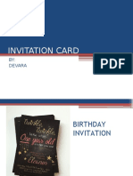 Invitation Card: BY: Devara