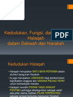 Materi 1 - Kedudukan Halaqah Dalam Dakwah Dan Harakah