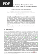 Human Activity Recognition From Accelerometer Data