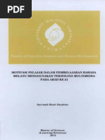 Download Motivasi pelajar dalam pembelajaran Bahasa Melayu menggunakan teknologi multimedia pada abad ke-21 24pgspdf by Tisebio Tiop SN354637389 doc pdf
