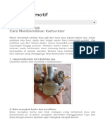 Cara Membersihkan Karburator PDF