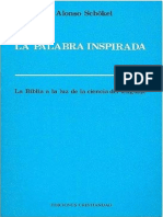 La Palabra Inspirada - Luis Alonso Schökel