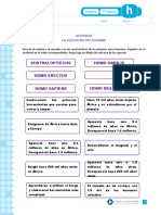 Actividad-evolución Del Hombre