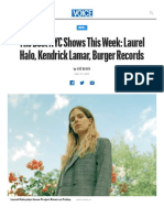 The Best NYC Shows This Week - Laurel Ha... Lamar, Burger Records - Village Voice