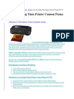 Cara Isi Ulang Tinta Printer Cannon Pixma IP2770