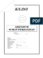 Contoh Sampul Adendum Surat Perjanjian