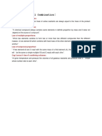 Laws of Chemical Combination: Law of Conservation of Mass