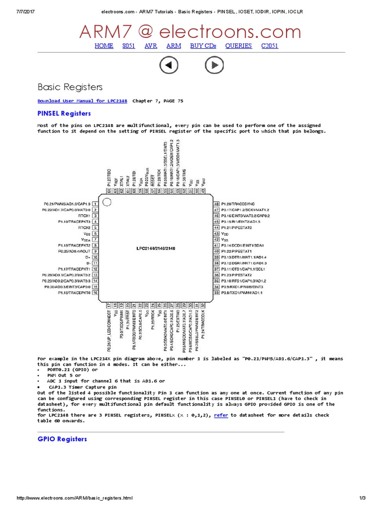 Arm Pin | PDF | Input/Output | Electronic Engineering