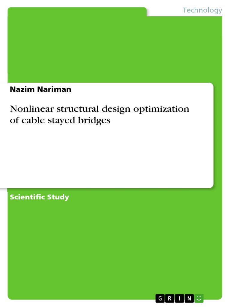 Nonlinear Structural Design Optimization of Cable Stayed Bridges | PDF ...