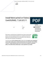 Install Memcached On Fedora 26 - 25, CentOS - RHEL 7.3 - 6.9 - 5