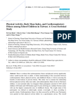 Physical Activity, Body Mass Index, and Cardiorespiratory Fitness Among School Children in Taiwan: A Cross-Sectional Study