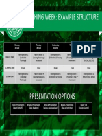 Coaching Week: Example Structure: 10am-11:15am