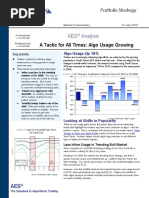 A Tactic for All Times - Algo Usage Growing