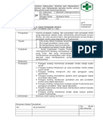 8.6.2.3 SOP Kontrol Peralatan, Testing Dan Perawatan Secara Rutin Untuk Peralatan Klinis Yang Digunakan