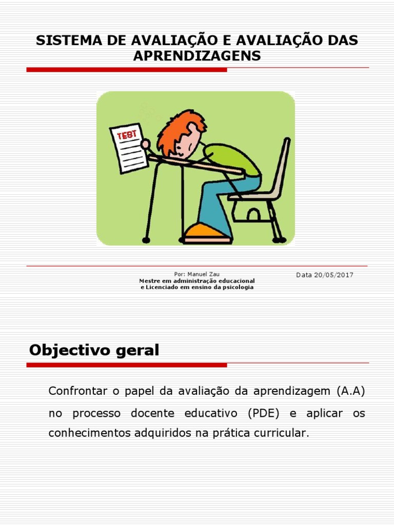 Avaliação da Aprendizagem na Educação | PDF | Aprendizado | Cognição