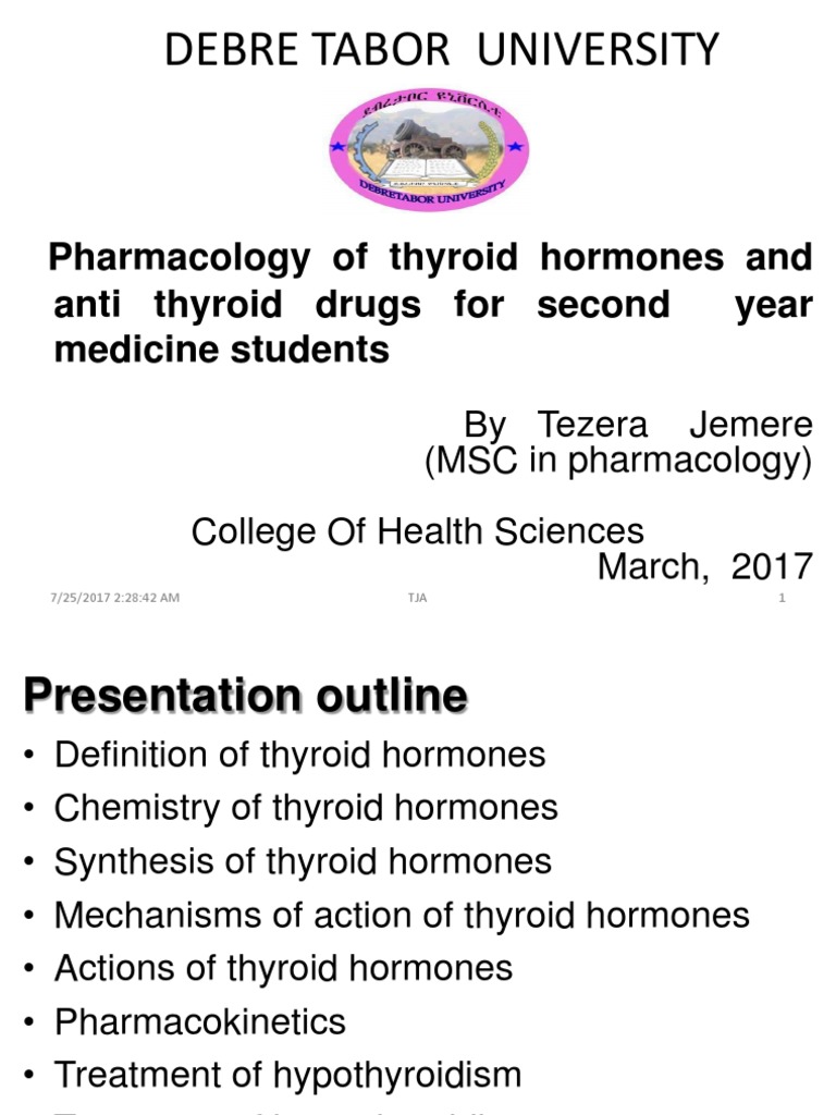 Thyroid Hormones and Antithyroid Drugs | PDF | Thyroid | Hypothyroidism