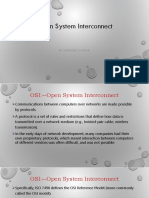 Open System Interconnect: by Harshad M Rana