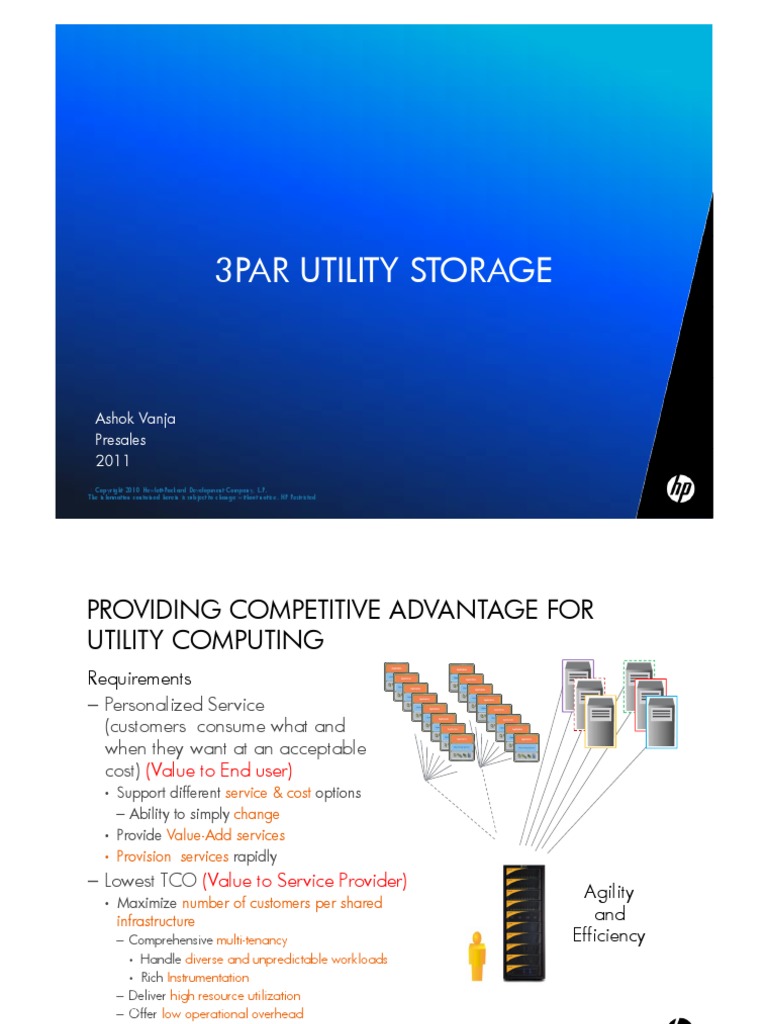 HPE 3PAR Utility Storage Overview | PDF | Solid State Drive | Computer ...