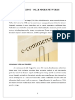 E Commerce and Value Added Networks