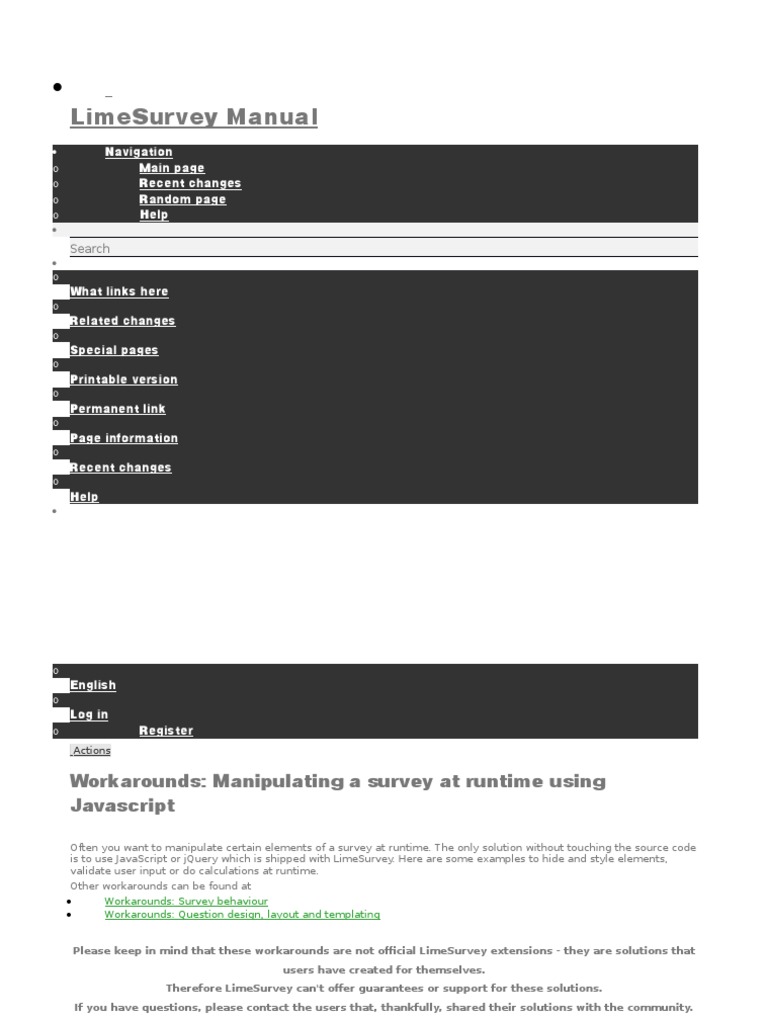 Limesurvey Manual J Query 387 Views - 