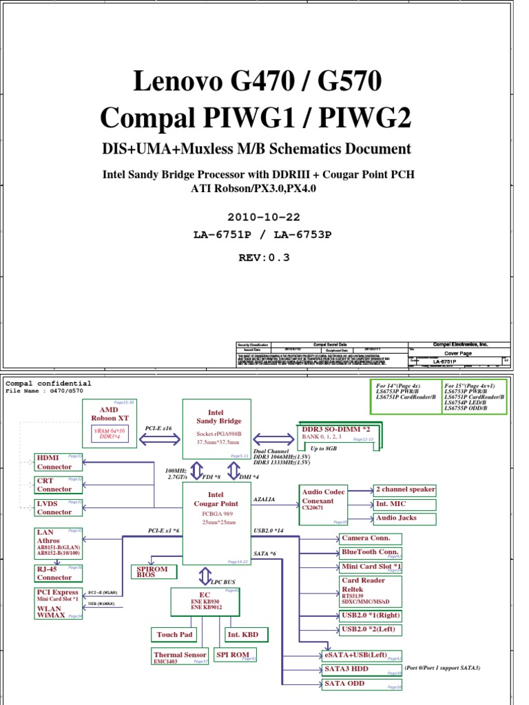 Pal PIWG1-PIWG2 LA-6751P LA-6753P Rev 0 3 Schematics PDF | PDF ...