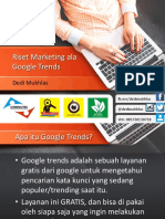 Riset Marketing Ala Google Trends