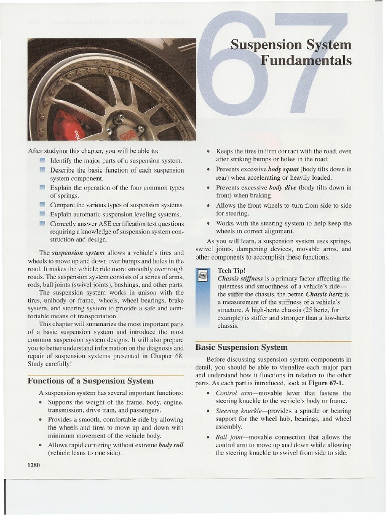 Suspension System Fundamentals ch67 PDF | PDF | Axle | Steering