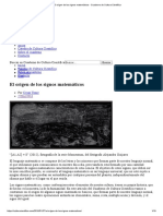 El origen de los signos matemáticos - Cuaderno de Cultura Científica.pdf