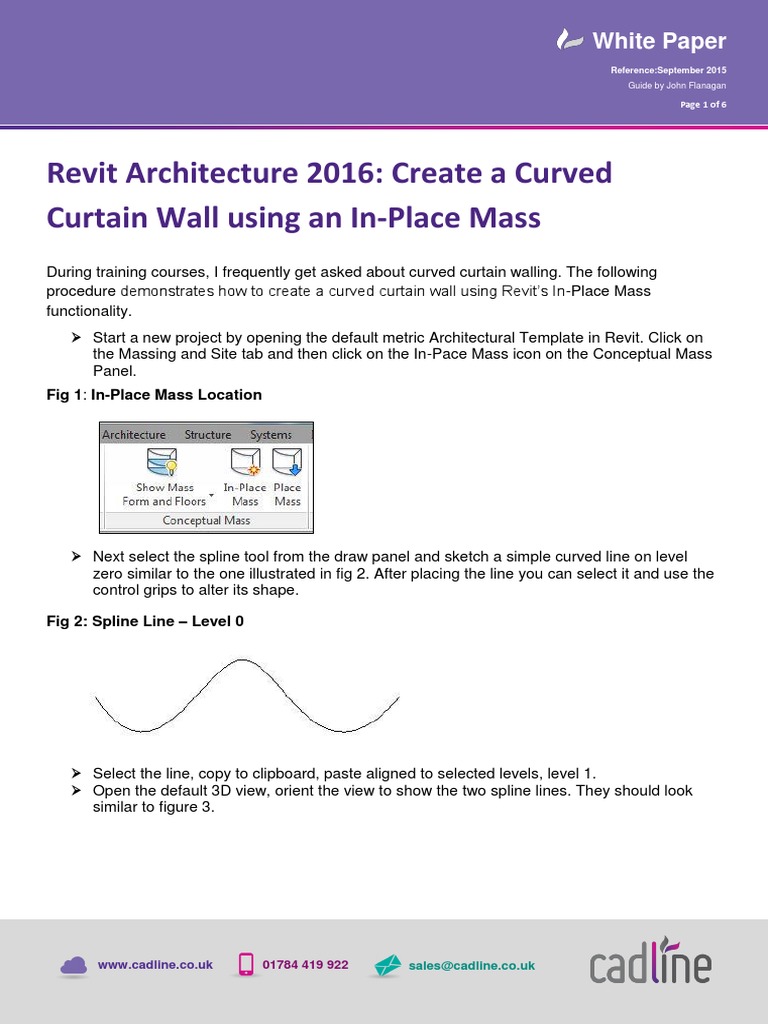 Revit Architecture 2016 Create A Curved Curtain Wall Using An In