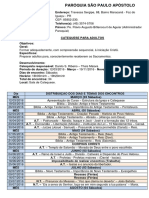 Catequese 2017 - Programacao