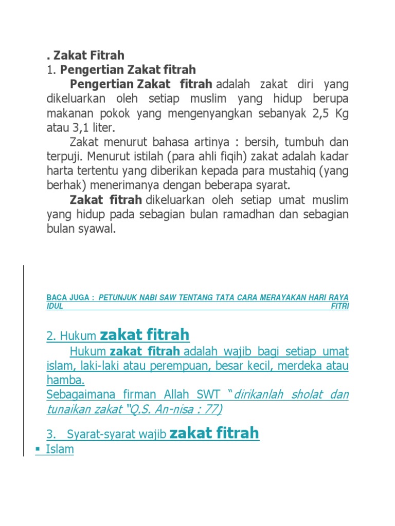 Zakat Fitrah