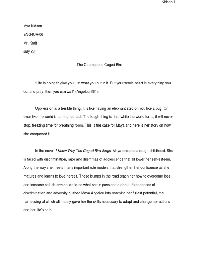 essay on maya angelou