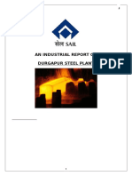 An Industrial Vist Report On Durgapur Steel Plant