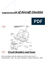 Explanation of Aircraft Checklist